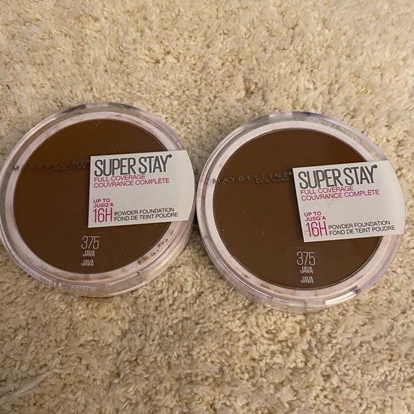 ⚫️- 2 Maybelline Super Stay foundation 375 Java